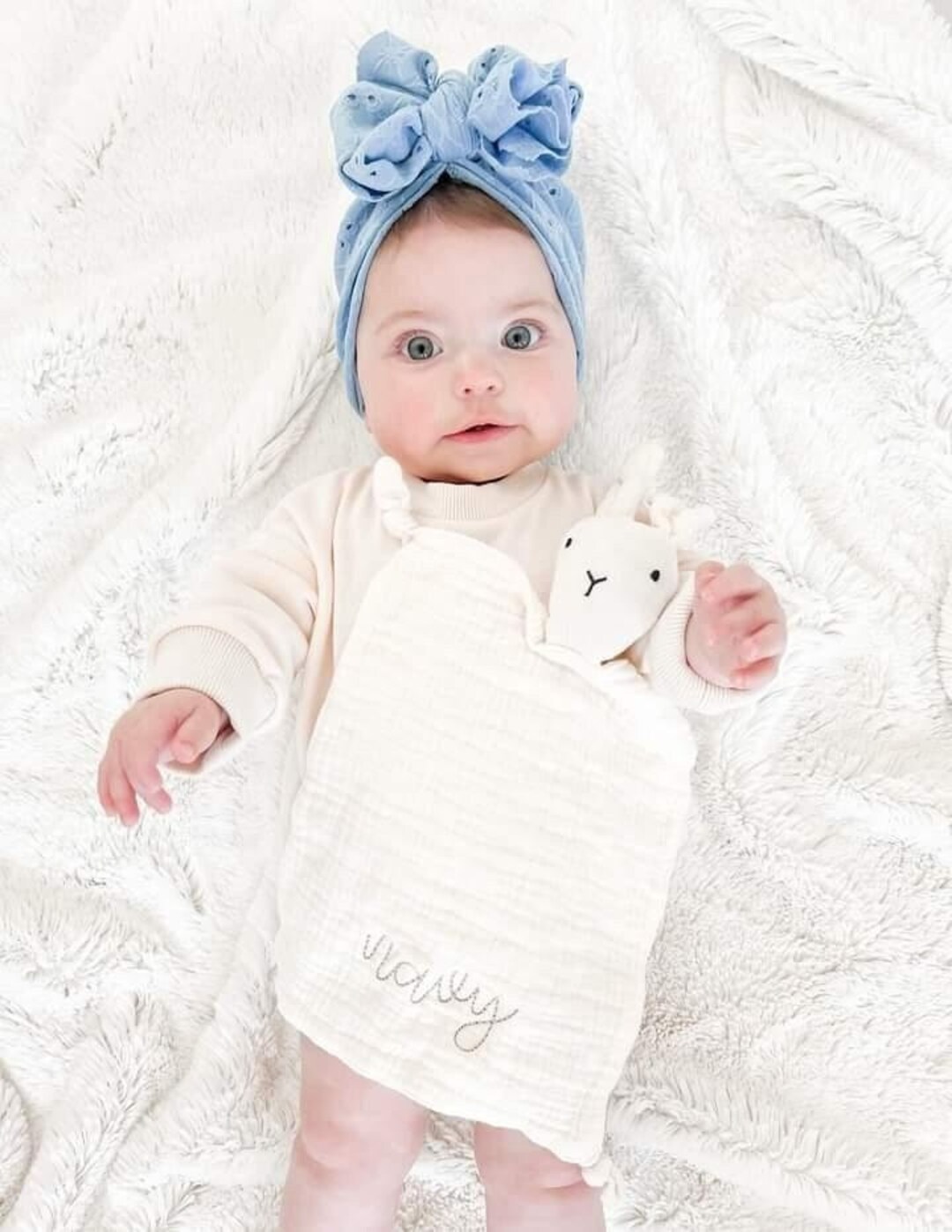 Ity By Ingenuity Cozy Raccoon Lovey – Soft Floral Security Blanket For Newborns & Babies - View #8