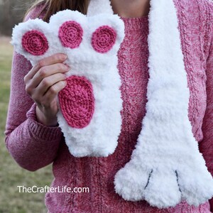 Bunny Legs Scarf Digital Download PATTERN ONLY image 1