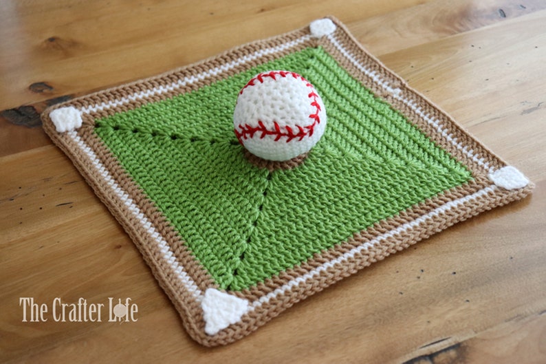 Baseball Diamond Lovey and Mini Baseball PATTERNS ONLY image 2