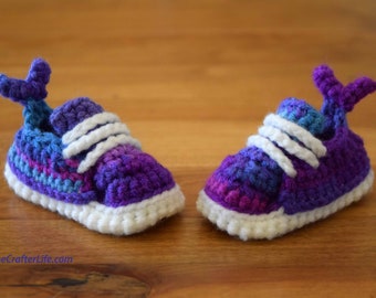 Newborn Mermaid Tail Sneakers (Digital Crochet Pattern)