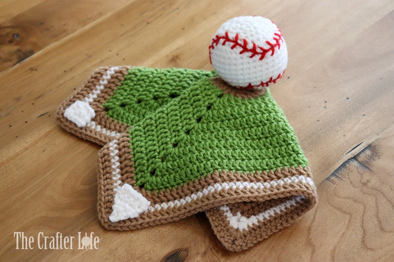 Baseball Diamond Lovey and Mini Baseball PATTERNS ONLY image 1