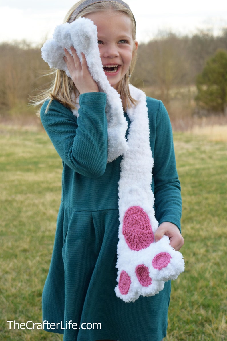 Bunny Legs Scarf Digital Download PATTERN ONLY image 2