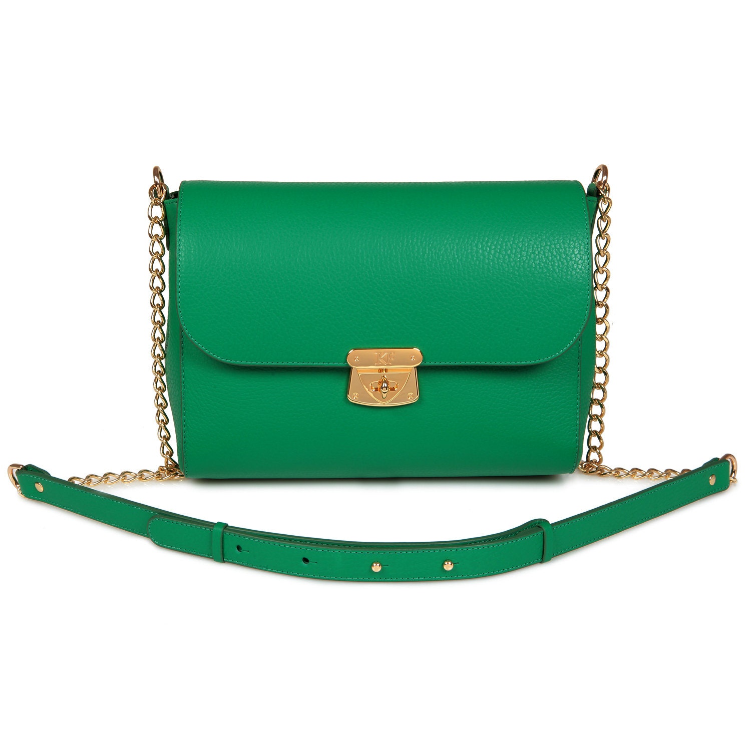 Leather Crossbody Bag Green Leather Shoulder Bag Women's Etsy