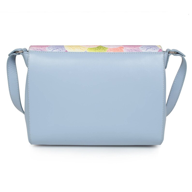 Leather Cross Body Bag Blue Leather Shoulder Bag Women's Etsy