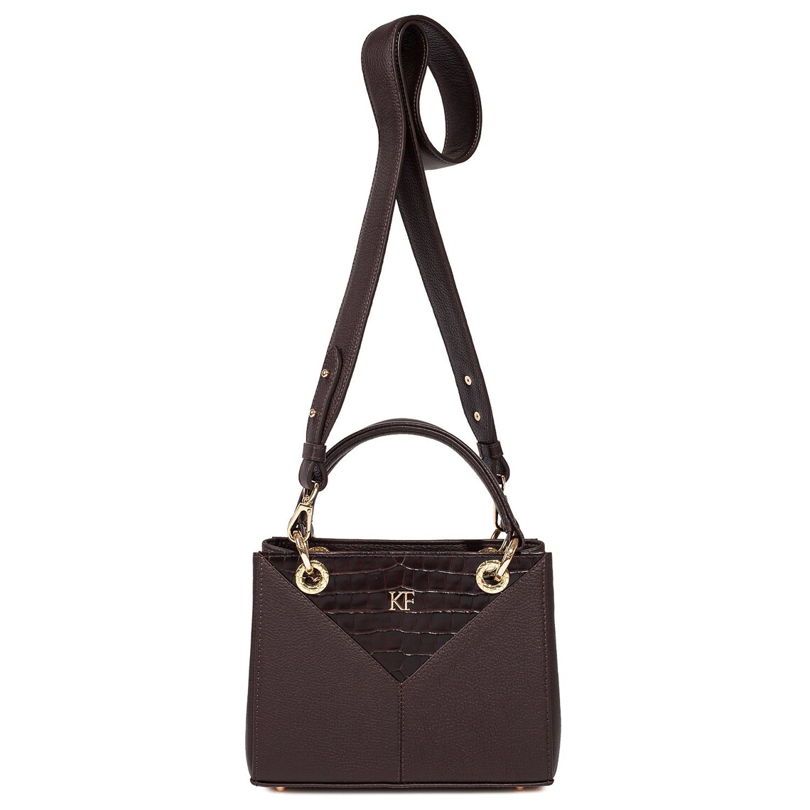 Enamel Top Handle Bag
