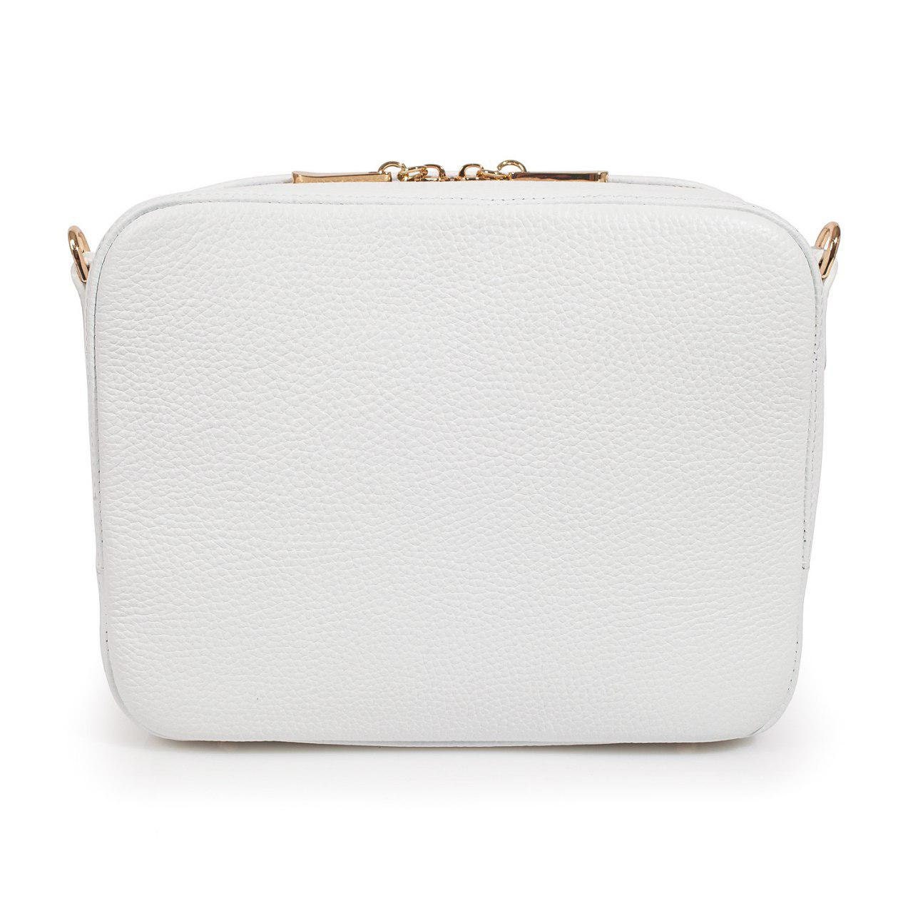 Leather Cross Body Bag White Leather Shoulder Bag Etsy