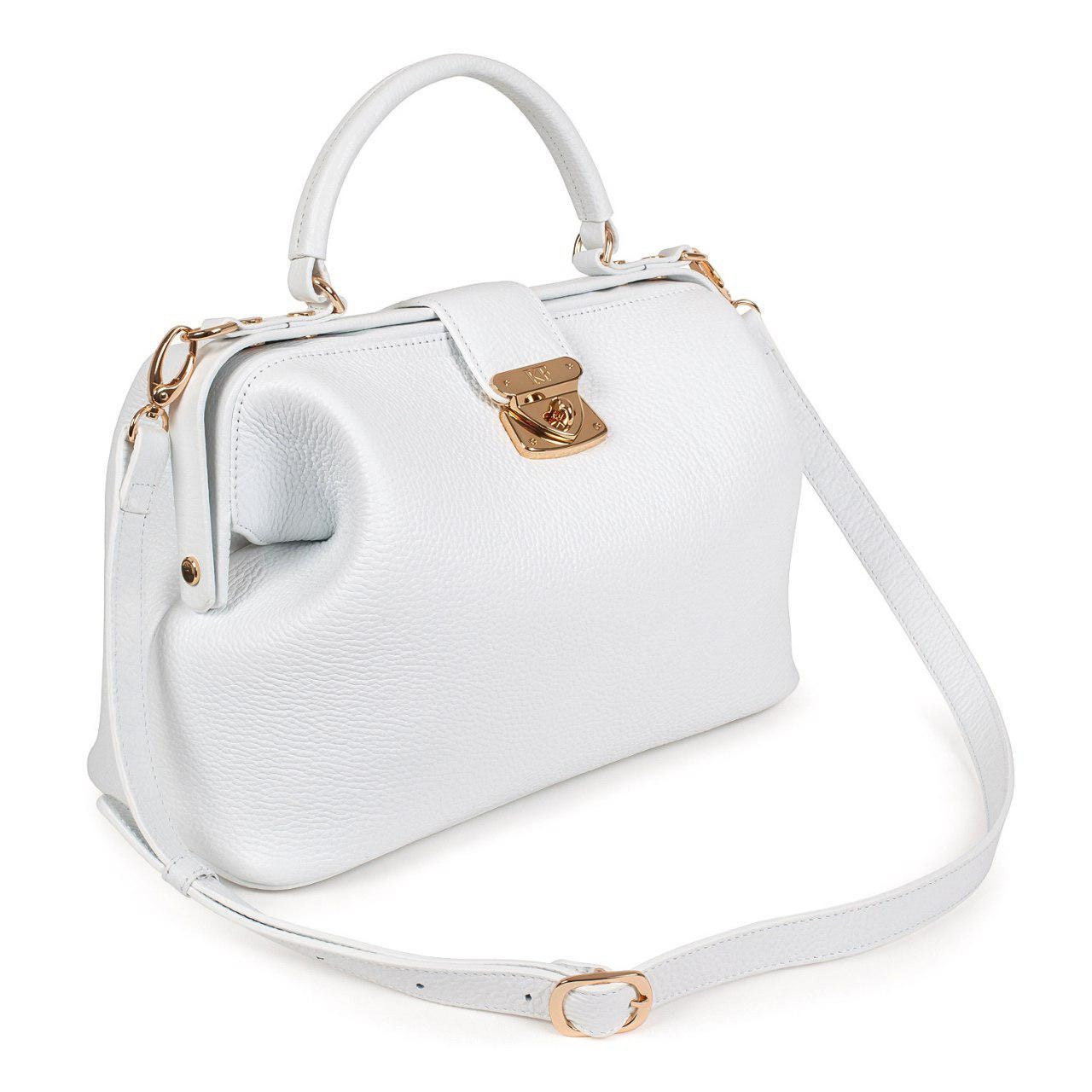 Leather Doctor Bag for Women White Leather Handbag Top Etsy