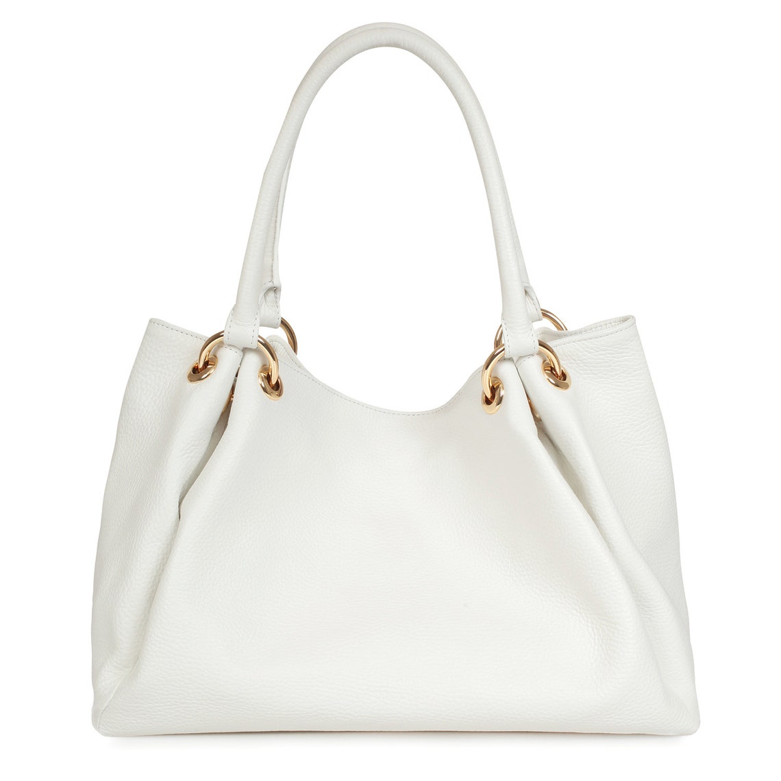 Leather Hobo Bag White Leather Hobo Bag Women's Leather Etsy