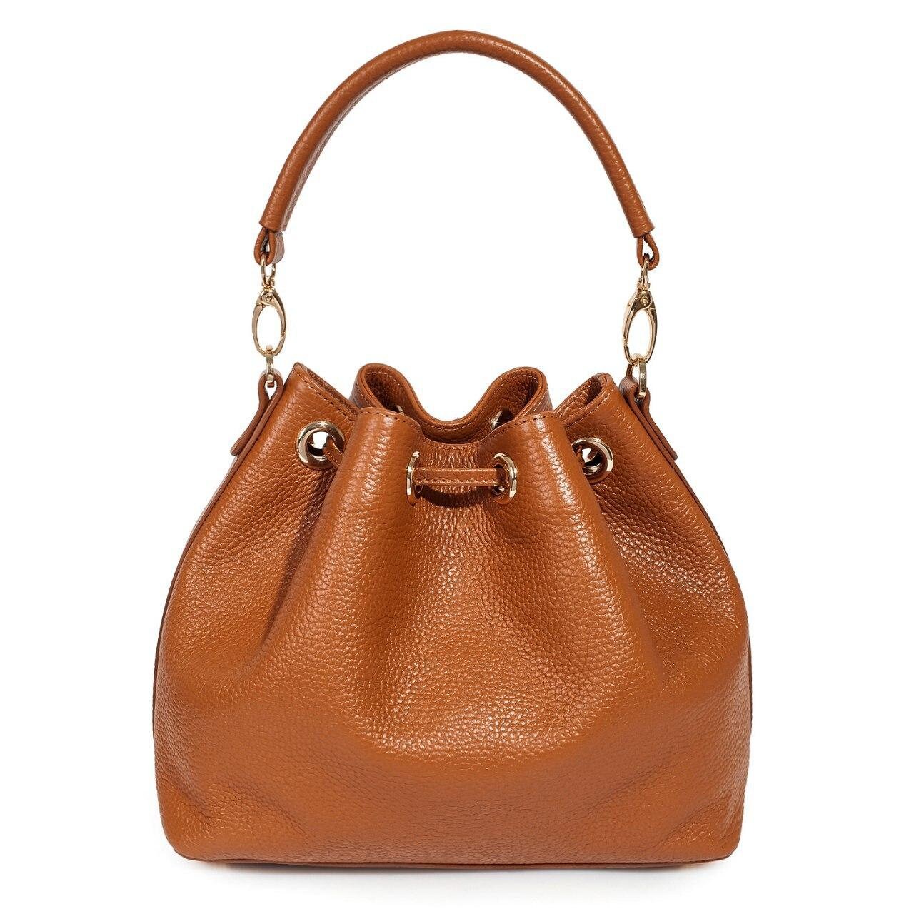 Leather Crossbody Bag Ginger Leather Shoulder Bag | Etsy