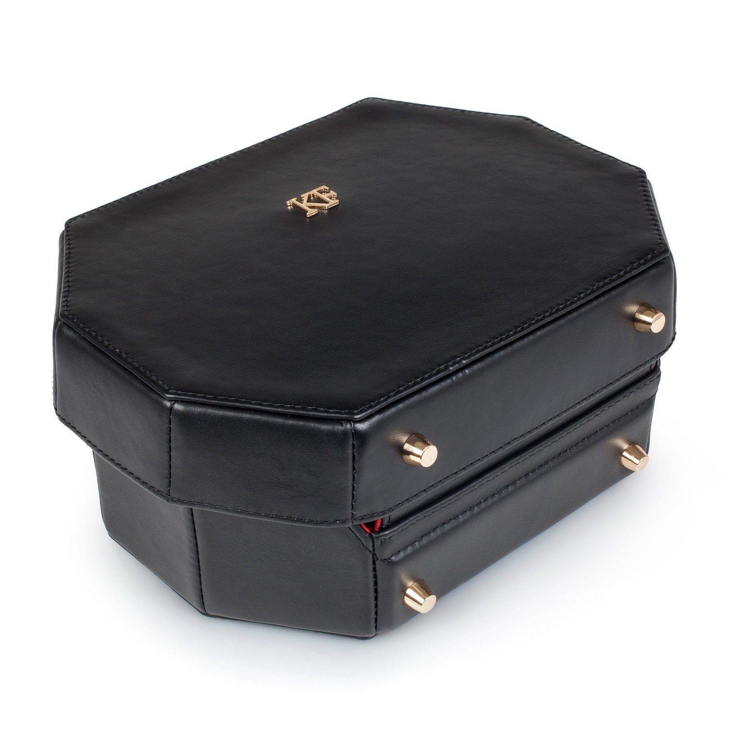 Leather Boxbag Black Leather Box Bag Women's Leather Etsy