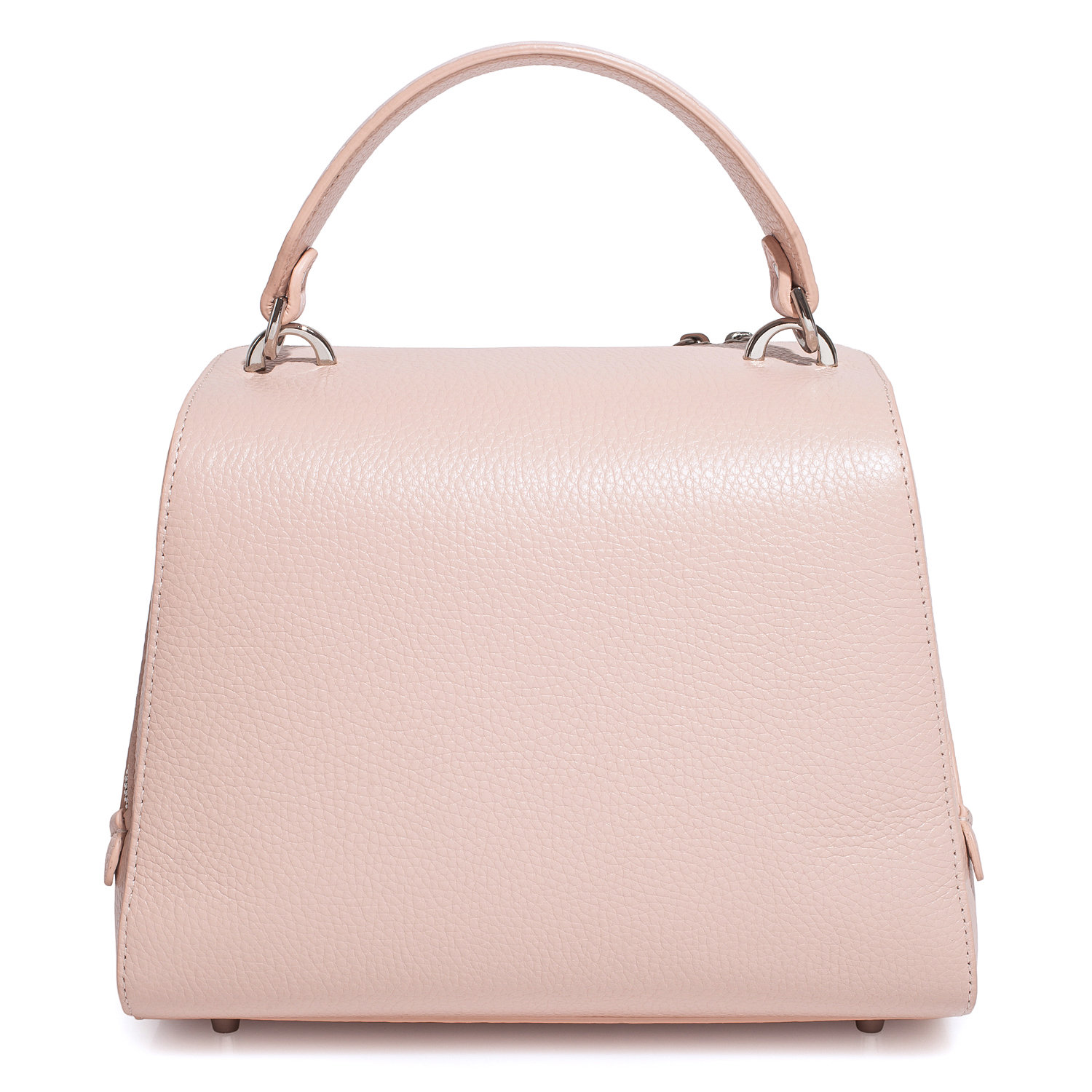 Leather Top Handle Bag Light Pink Leather Handbag Top Handle Etsy