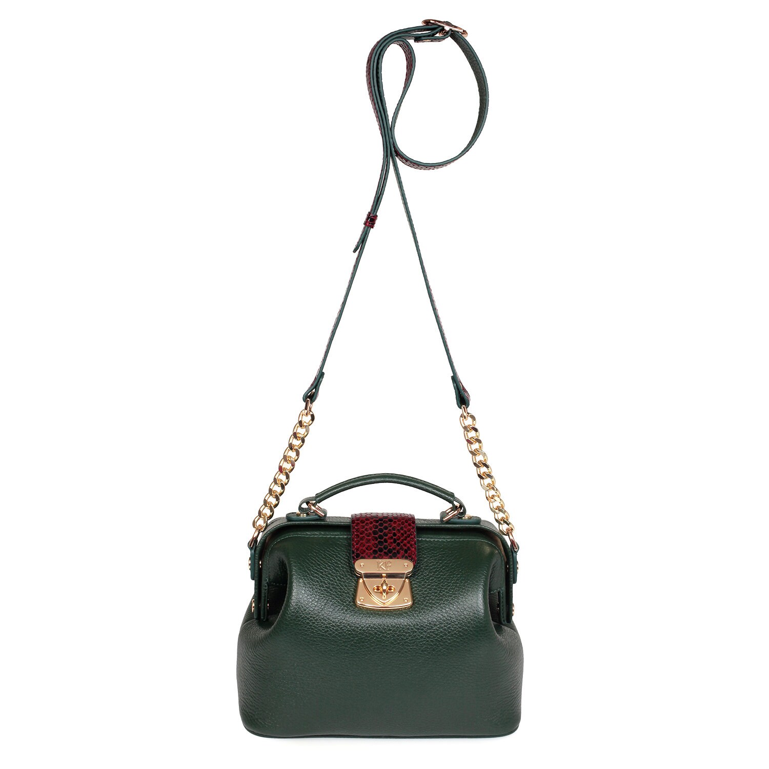 Leather Crossbody Bag Dark Green Leather Shoulder Bag Etsy
