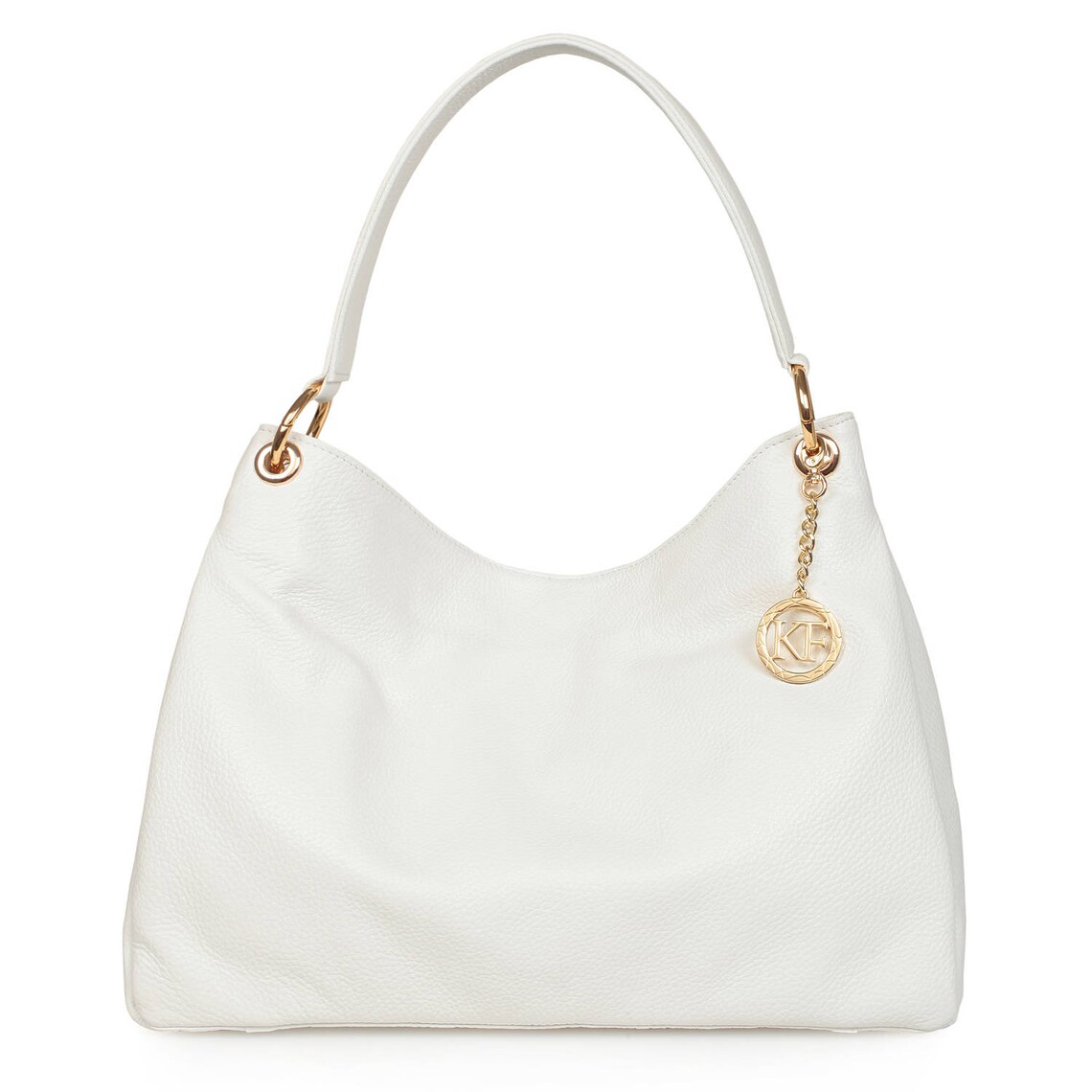 Leather Hobo Bag White Leather Hobo Bag Women's Leather Etsy