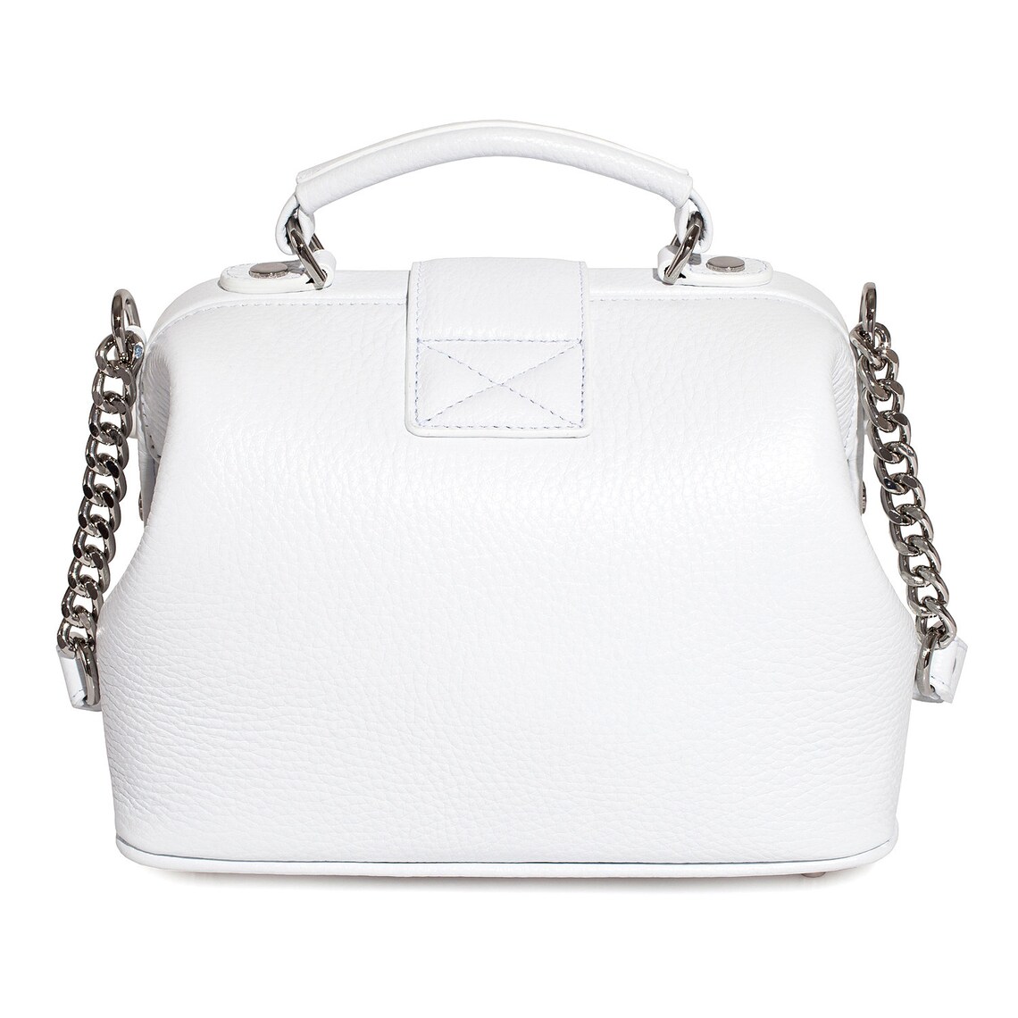 Leather Cross body Bag White Leather Shoulder Bag Etsy