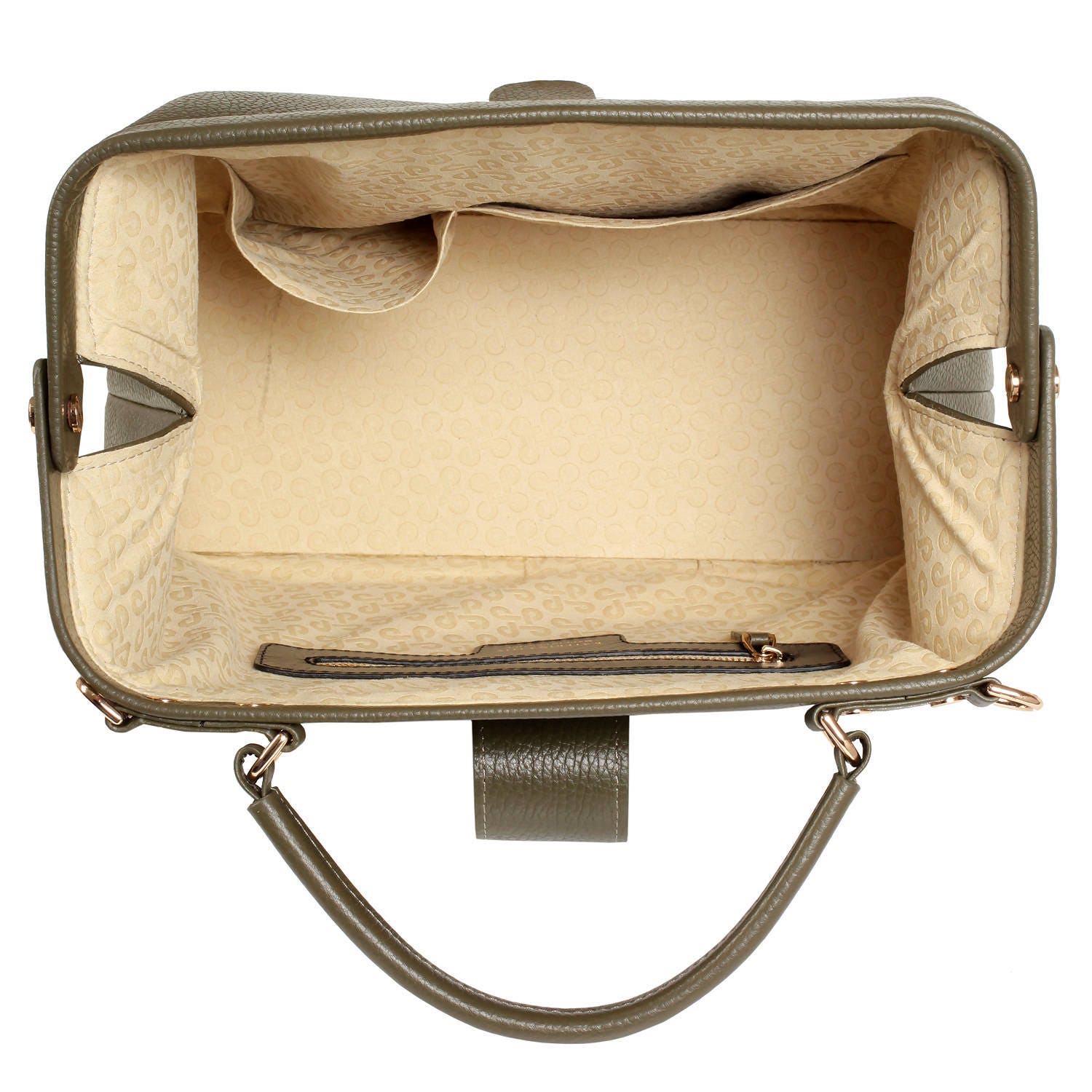 Leather doctor bag for women Olive Leather Handbag Top | Etsy