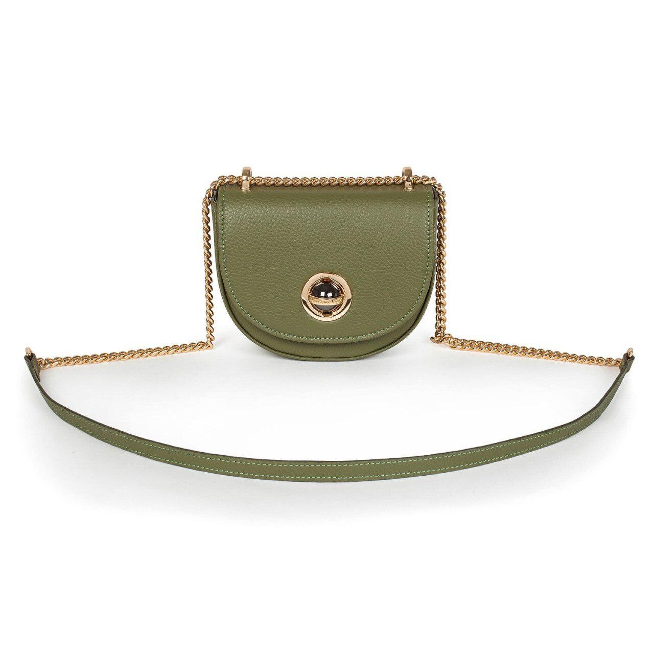 olive leather crossbody bolsa