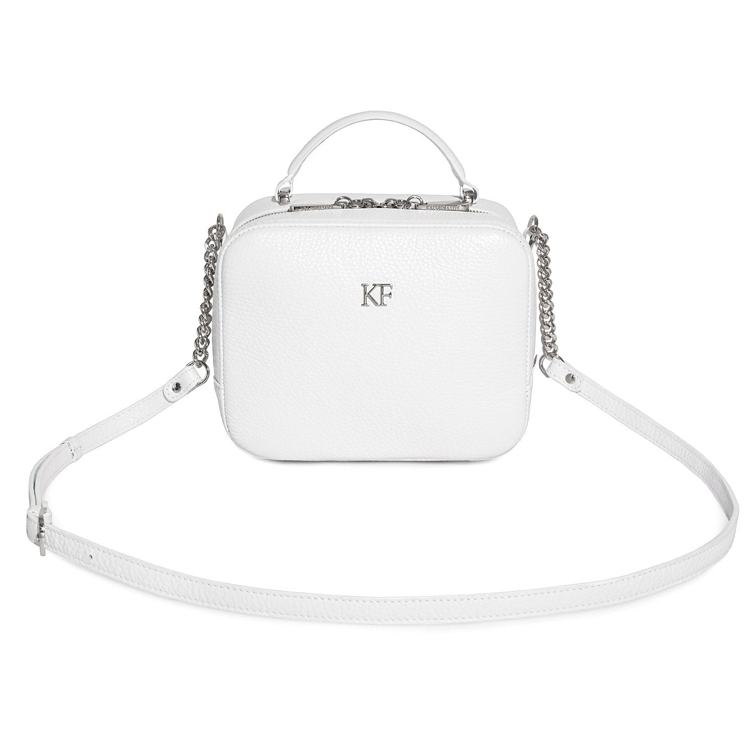 Leather Crossbody White main image 1
