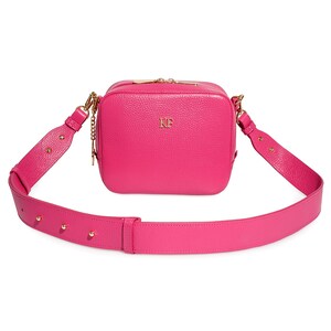 Leather Cross Body Bag Pink Leather Shoulder Bag Women's - Etsy