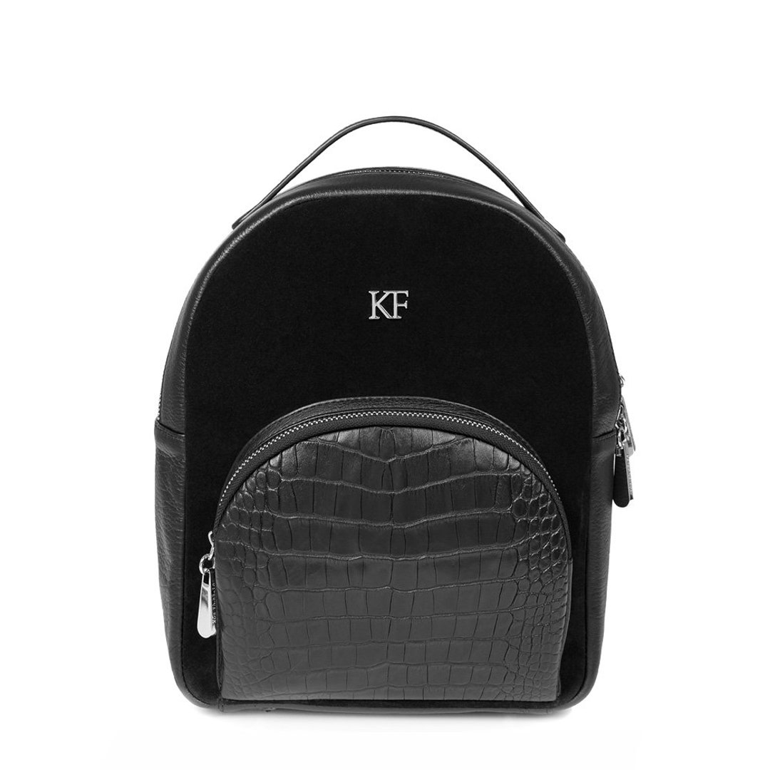 Leather Backpack, Leather Backpack Women, Black Leather Backpack KF-323 ...