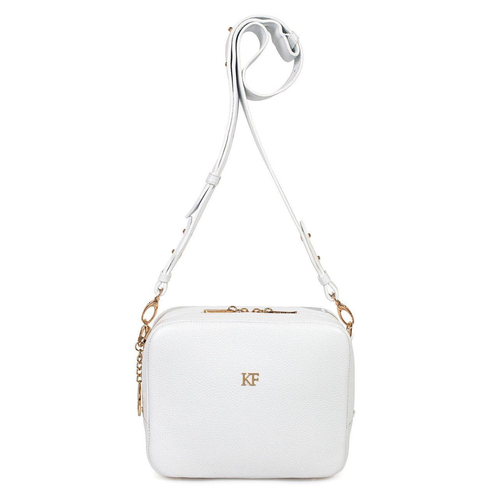 Leather Cross Body Bag White Leather Shoulder Bag Etsy