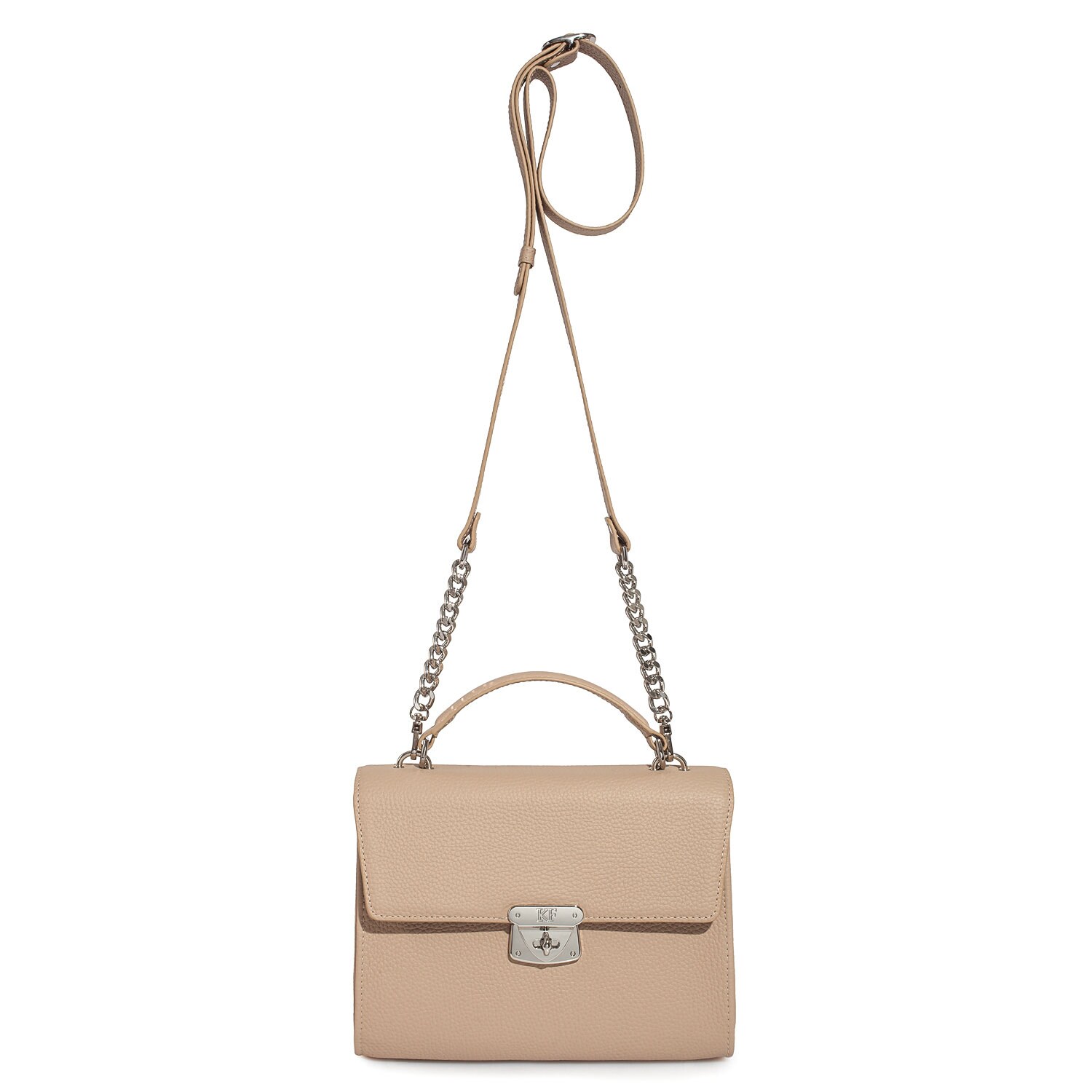 Beige Leather Handbag main image 0