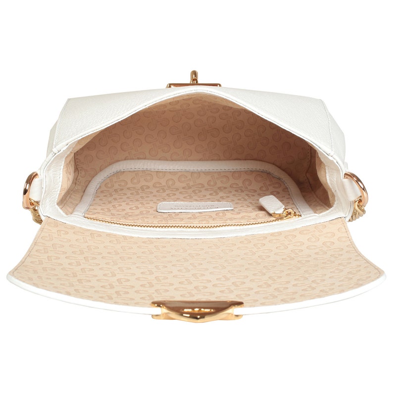 Leather Crossbody Bag White Leather Shoulder Bag Women's Etsy