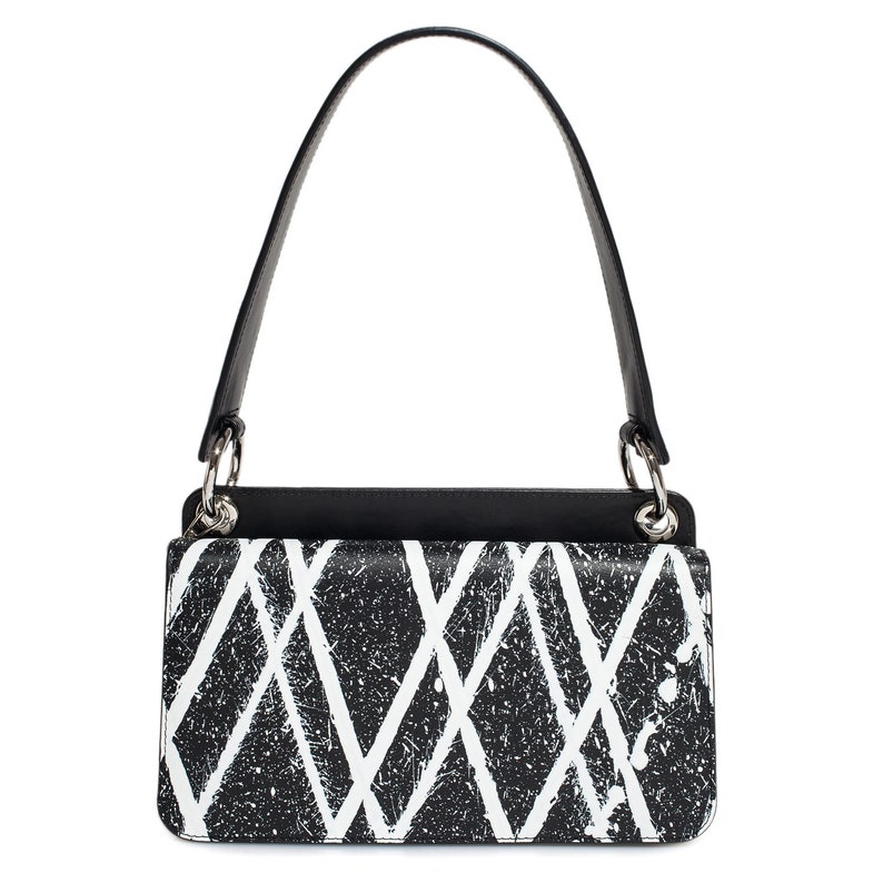 Leather Baguette Bag Black Leather Baguette Bag Women's Etsy