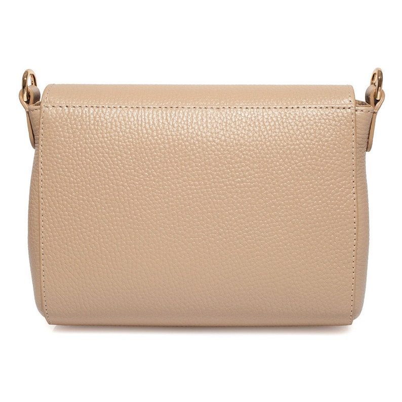 Leather Cross Body Bag Beige Leather Shoulder Bag Etsy