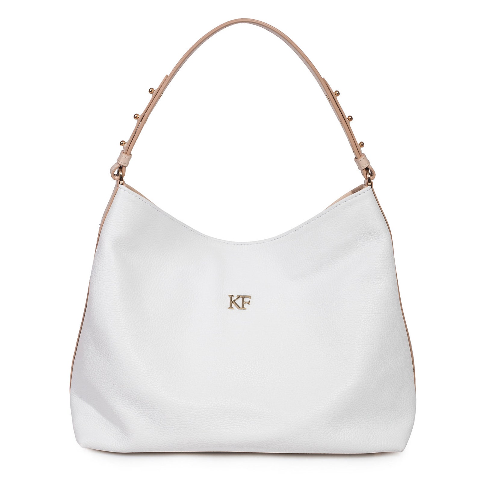 Leather Hobo Bag White Leather Hobo Bag Women's Leather Etsy