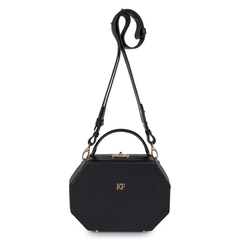 Leather Boxbag Black Leather Box Bag Women's Leather Etsy