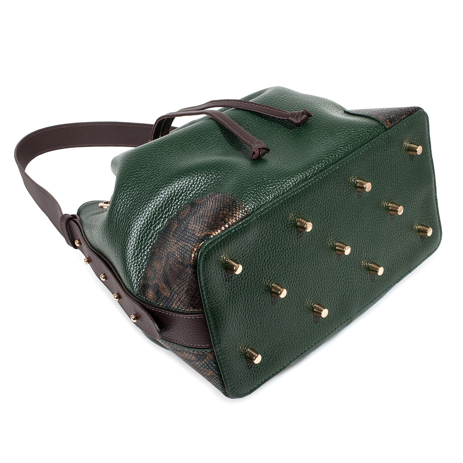 Leather Cross body Bag Dark Green Leather Shoulder Bag Etsy