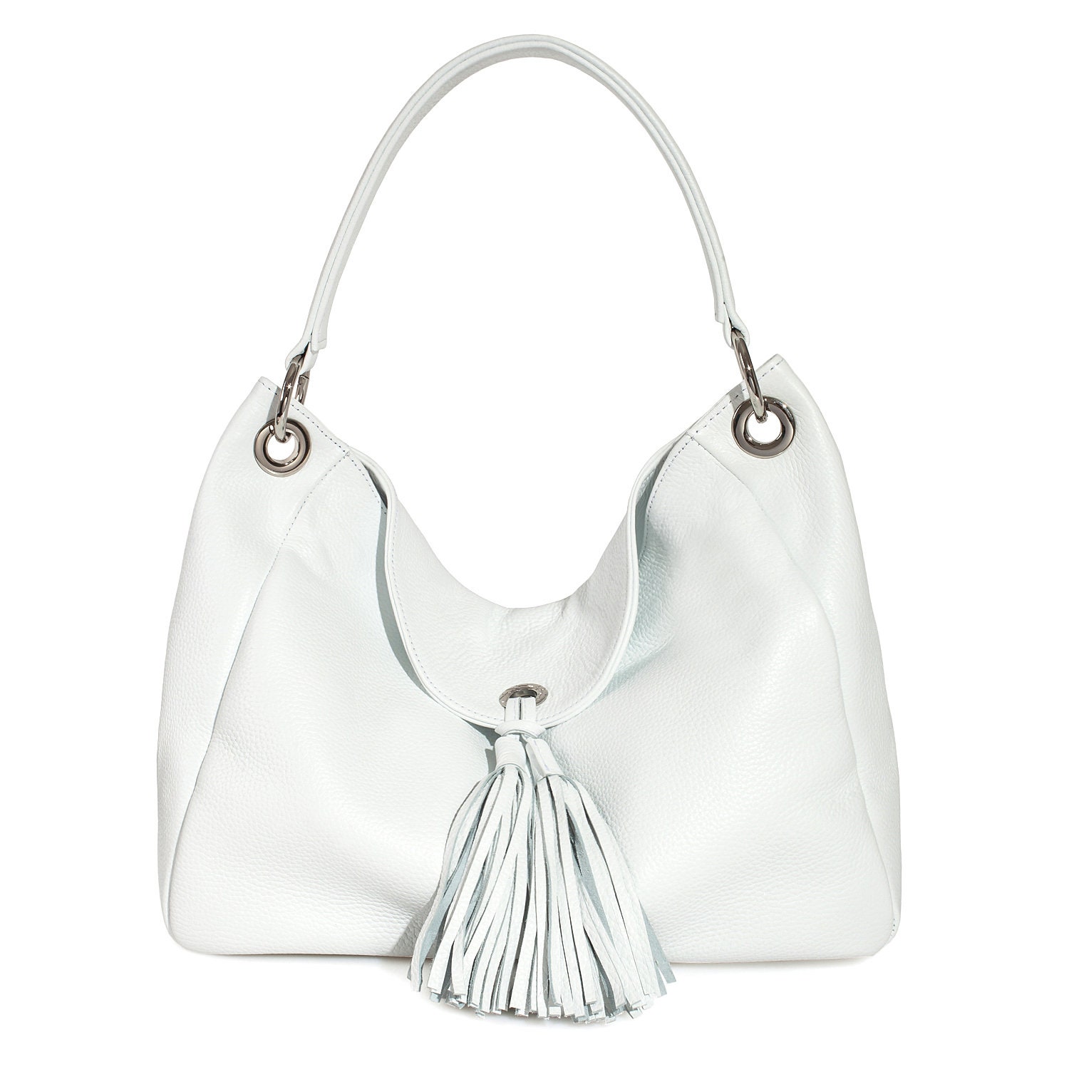 Leather Hobo Bag White Leather Hobo Bag Women s Leather Hobo