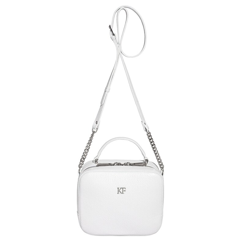 Leather Cross Body Bag White Leather Shoulder Bag Etsy