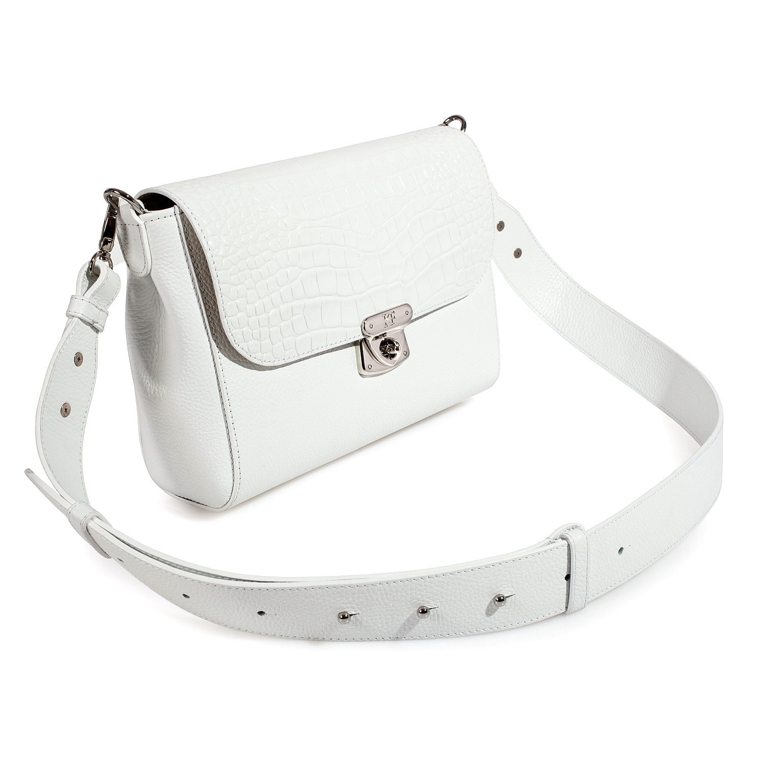 travel crossbody bag white