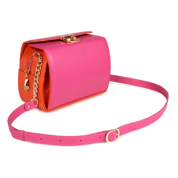 fuchsia crossbody bag