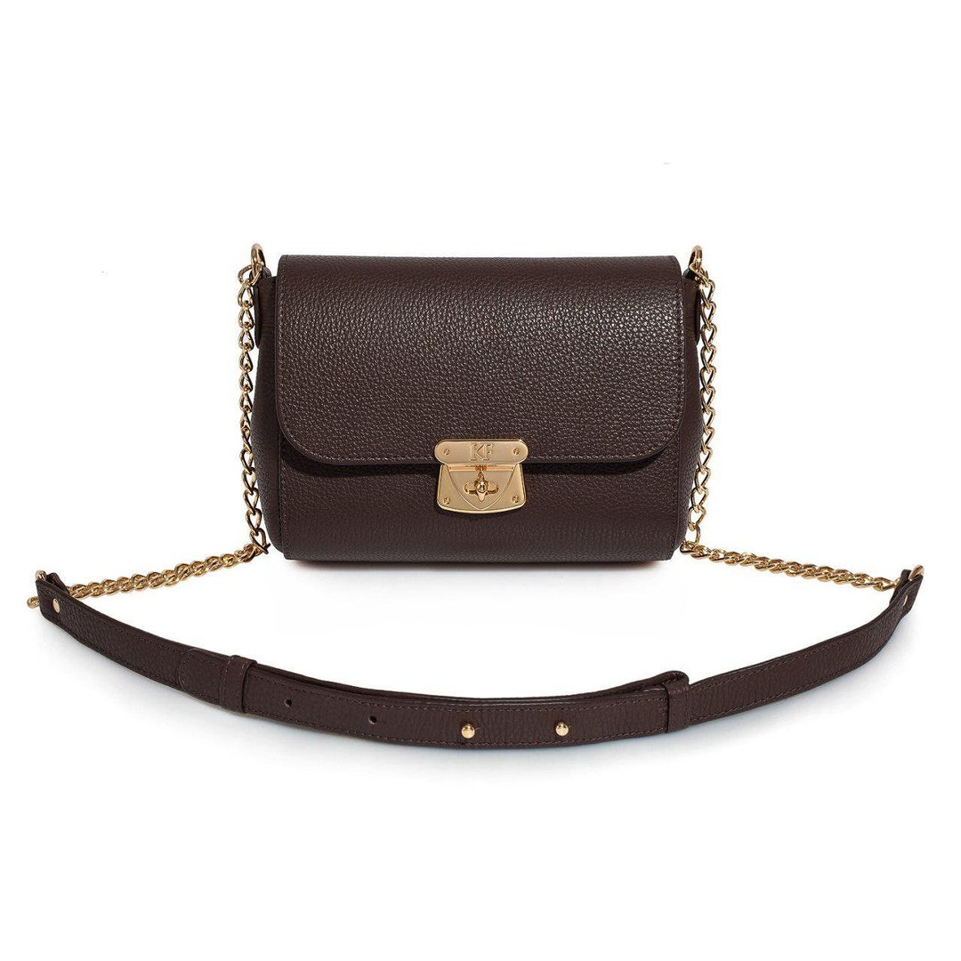★韓国人気★COVERNAT★AUTHENTIC MEDIUM LEATHER CROSS BAG Covernat Light Cross Bag Black | Crossbody Bags for Women