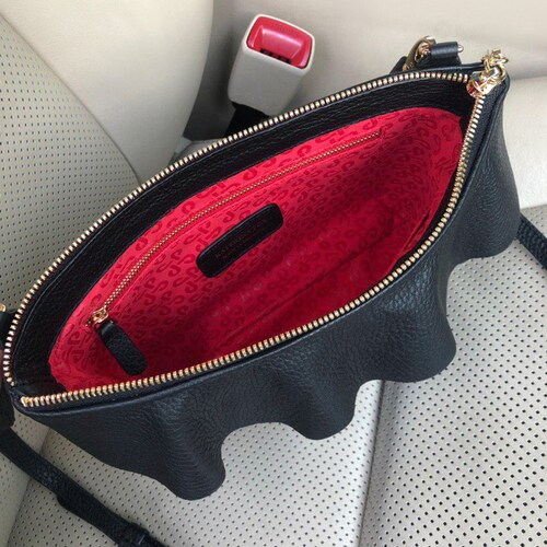 Leather Cross body Bag, Black Leather Shoulder Bag, Women's Leather Crossbody Bag, shops Leather bag KF-2722