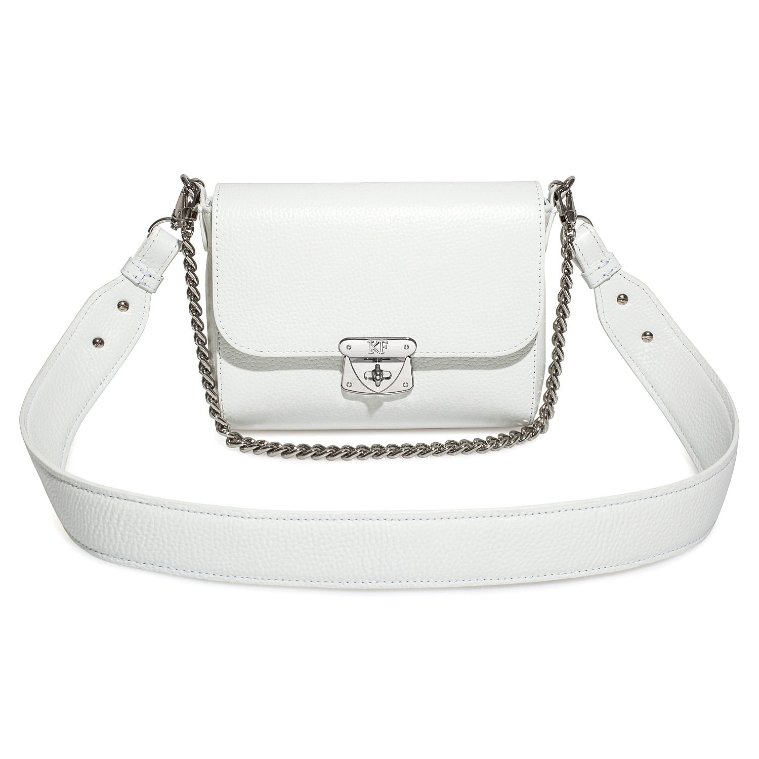 Leather Crossbody Bag White Leather Shoulder Bag Women's Etsy