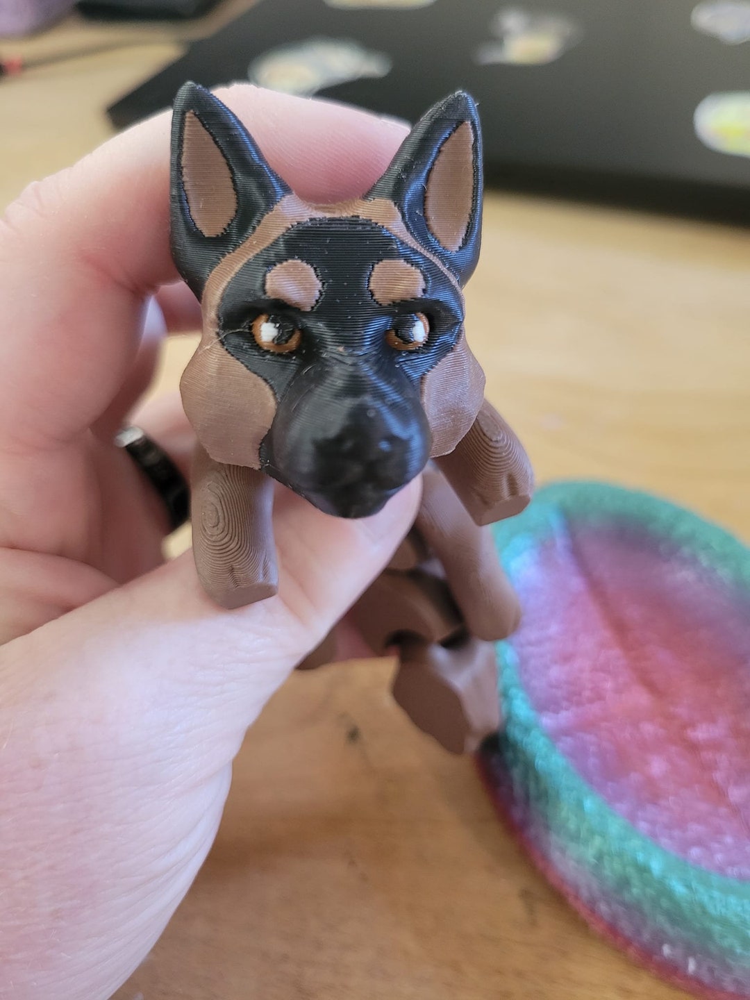 3D Printed Fidget Dog German Shepard - Etsy