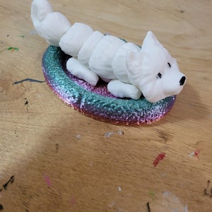3D printed fidget dog - Samoyed