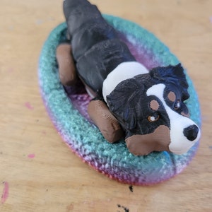 3D printed Australian Shepherd fidget dog