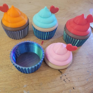 3D printed cupcake boxes