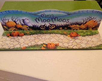 Mary Moo Moo Halloween display shelf