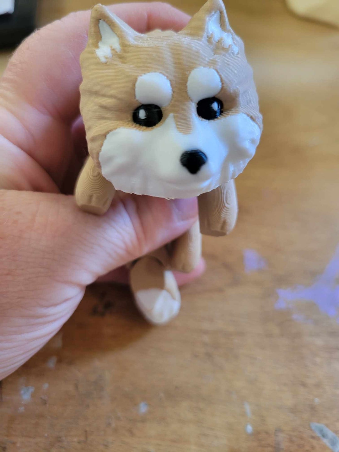 3D Printed Fidget Dog - Pomeranian - Etsy