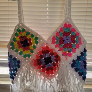 Crochet Boho style halter top