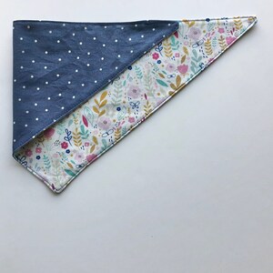 Dog Bandana Whimsy Floral Reversible image 2