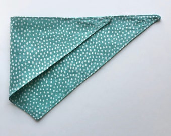 Dog Bandana - Teal Dapple - Reversible