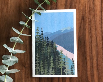 Montana Mountains Card