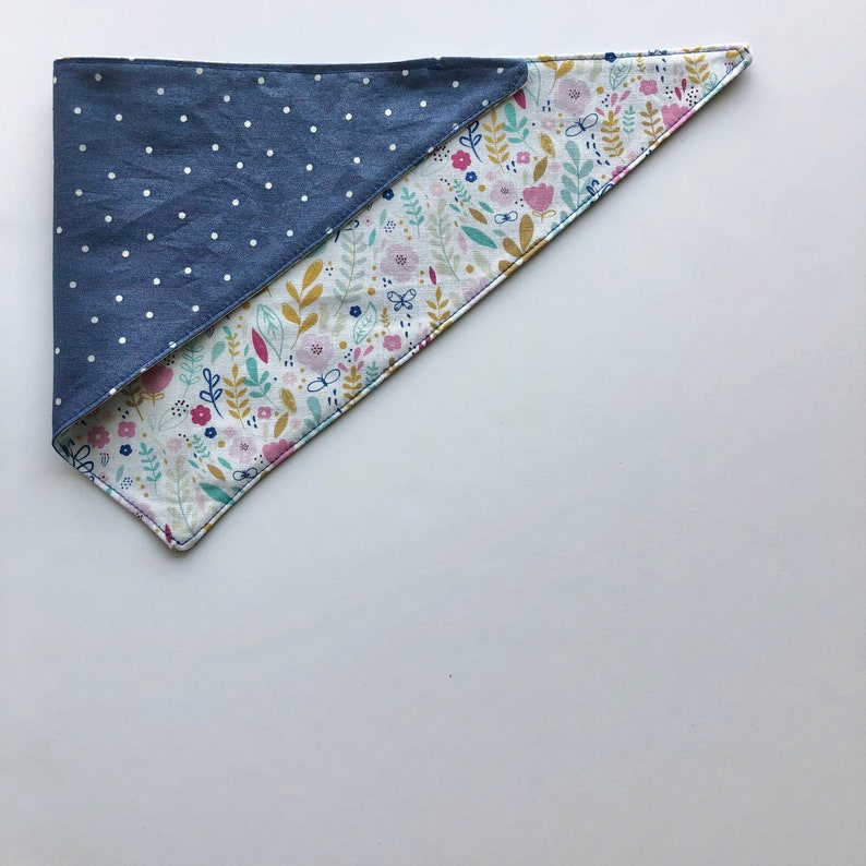 Dog Bandana Whimsy Floral Reversible image 2