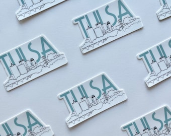 Tulsa Skyline Sticker